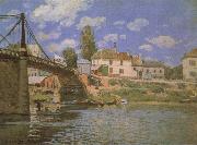 Alfred Sisley The Bridge at Villeneuve-la-Garenne oil painting picture wholesale